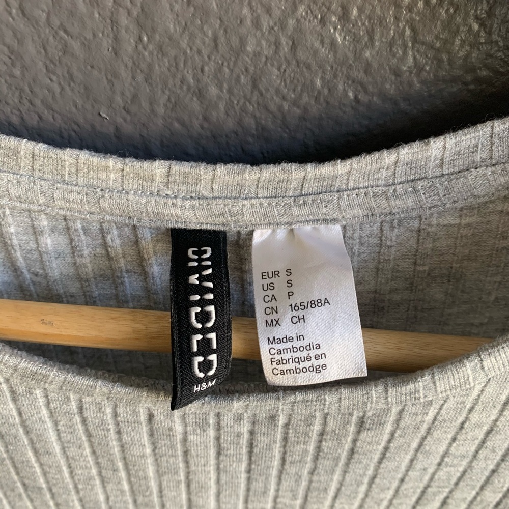 🔆 H&M Ribbed Tunic T-Shirt - Picture 5 of 5